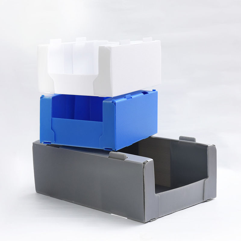 Customsized Antistatic PP Corrugated Box ESD PP Foldable Corrugated Storage Box